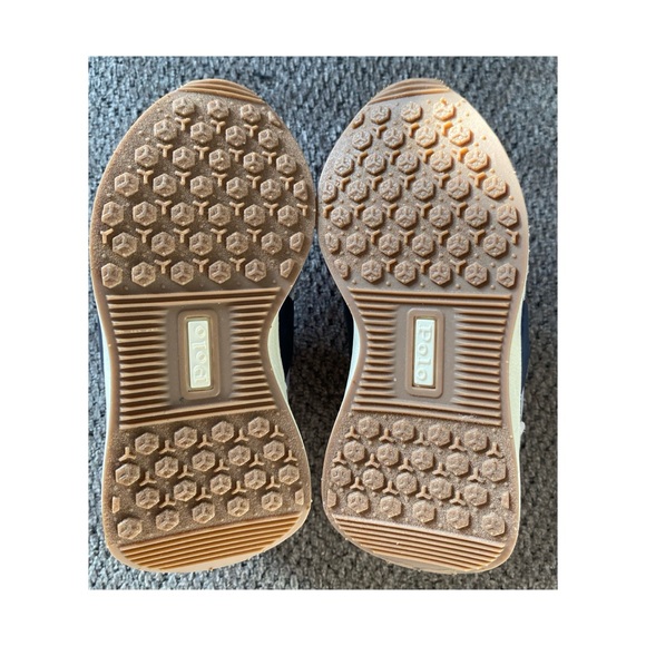 Polo by Ralph Lauren toddler Gray and Navy Sneakers size 7 - Picture 4 of 6